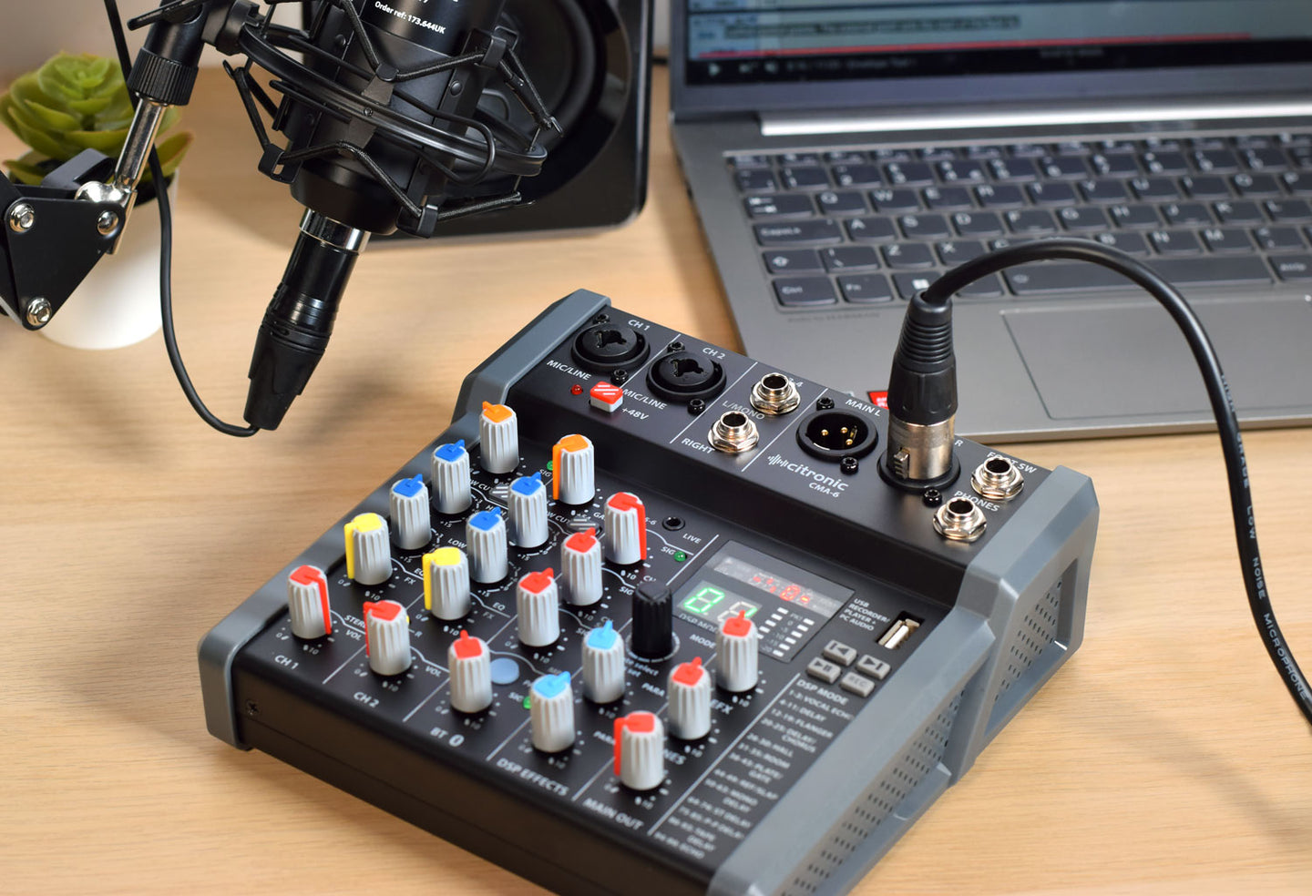 Citronic CMA-6 Compact Mixer with DSP FX and BT/USB - view 4