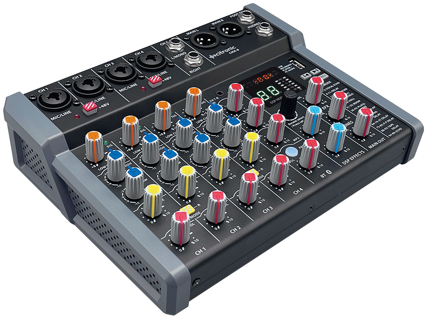 Citronic CMA-8 Compact Mixer with DSP FX and BT/USB - view 2