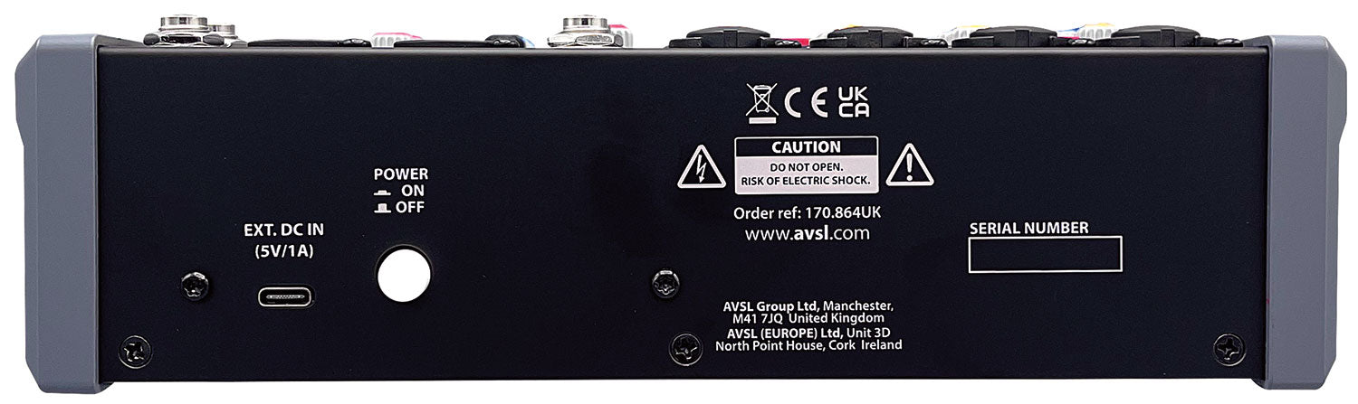 Citronic CMA-8 Compact Mixer with DSP FX and BT/USB - view 3