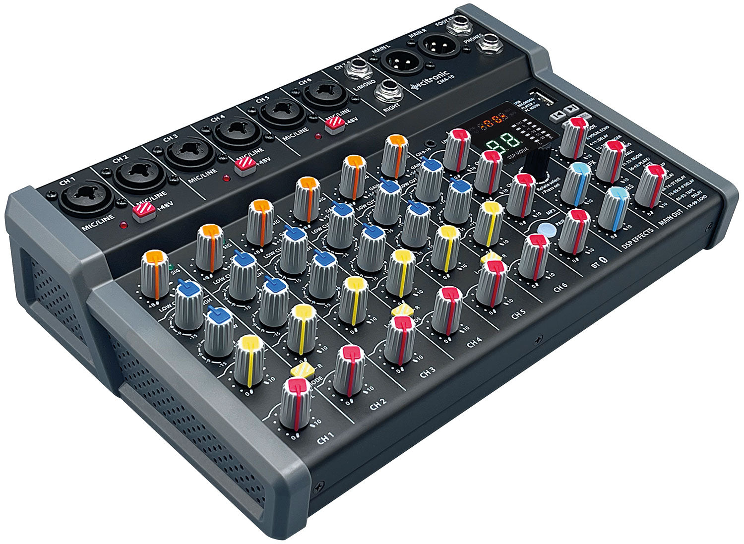 Citronic CMA-10 Compact Mixer with DSP FX and BT/USB - view 5
