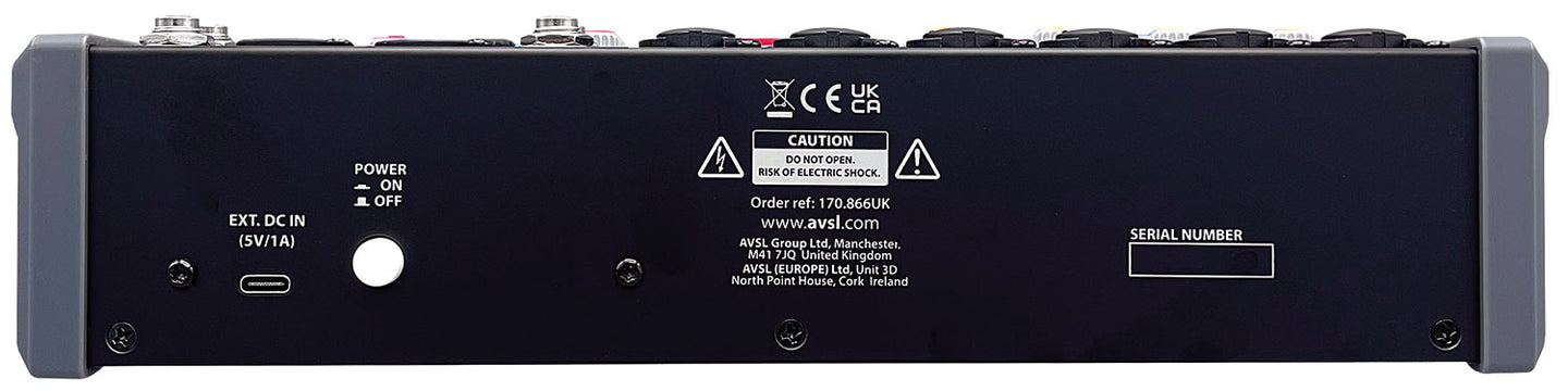 Citronic CMA-10 Compact Mixer with DSP FX and BT/USB - view 4