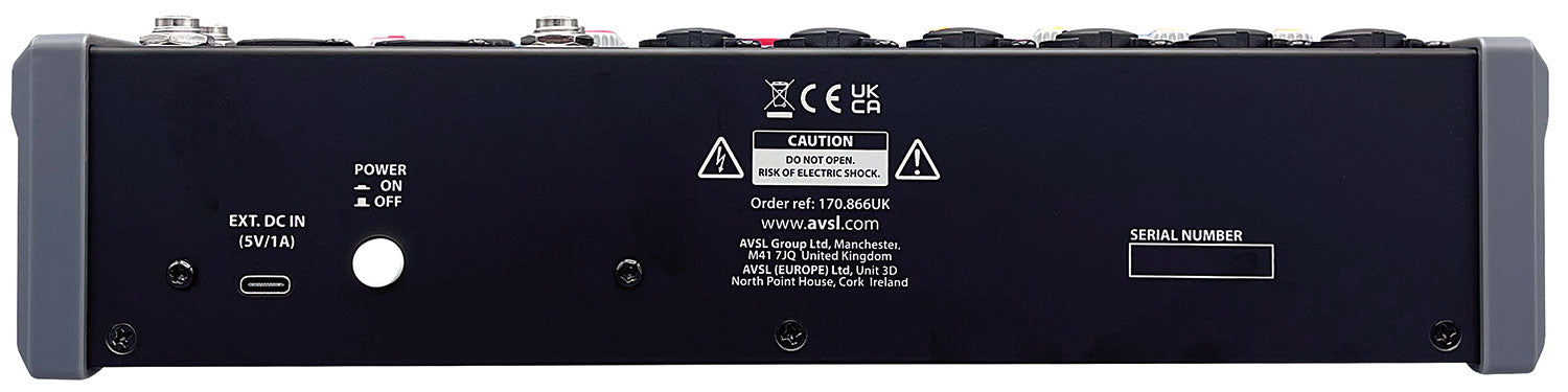 Citronic CMA-10 Compact Mixer with DSP FX and BT/USB - view 4