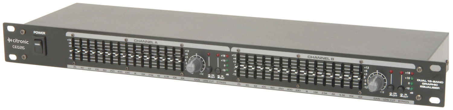 Citronic CEQ215 2 x 15-band graphic EQ - view 2