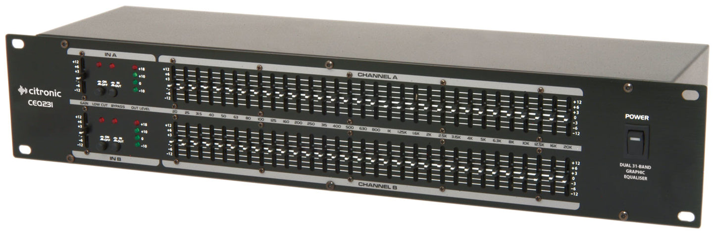 Citronic CEQ231 2 x 31-band graphic EQ - view 2