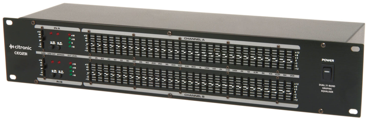 Citronic CEQ231 2 x 31-band graphic EQ - view 2