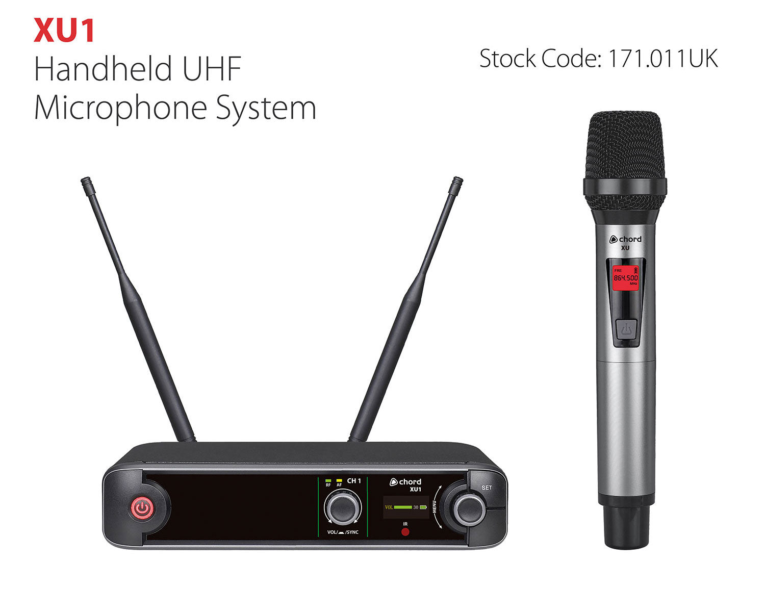 Chord XU1 Handheld UHF Microphone System - view 2