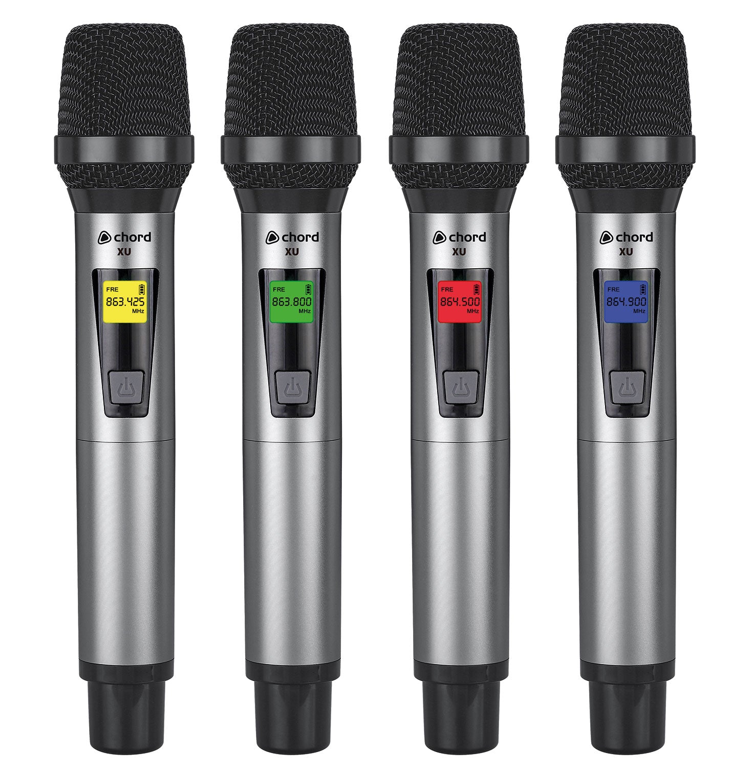 Chord XU4 Quad Handheld UHF Microphone System - view 4