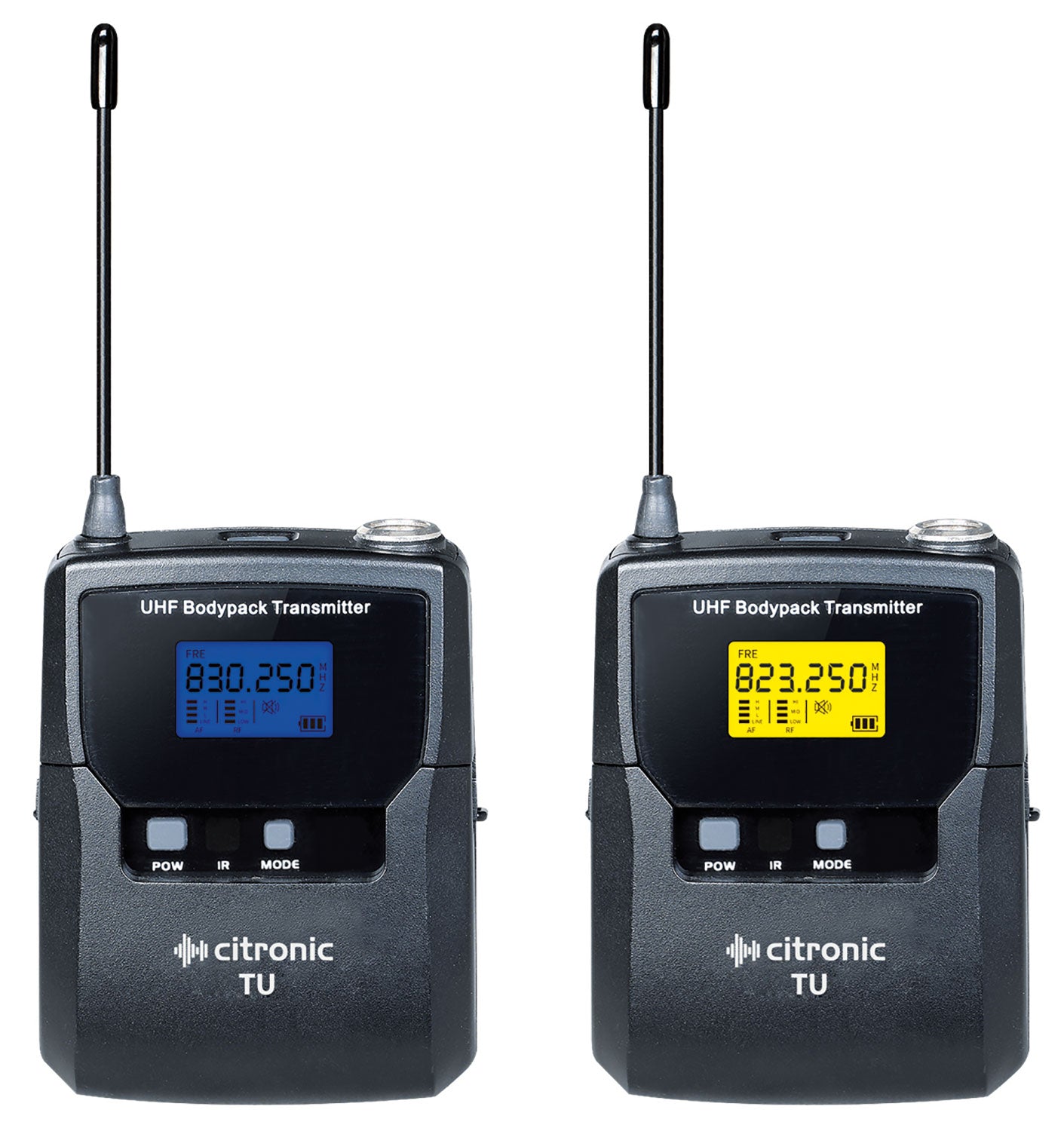 Citronic TU2 Dual PLL Mic Set - 2 x Bodypack Transmitters - view 3
