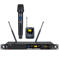Citronic TU2 Dual Combo PLL Mic Set 1 x Handheld 1 x Bodypack
