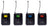 Citronic TU4 Quad PLL Mic Set 4 x Bodypack Transmitters - view 7