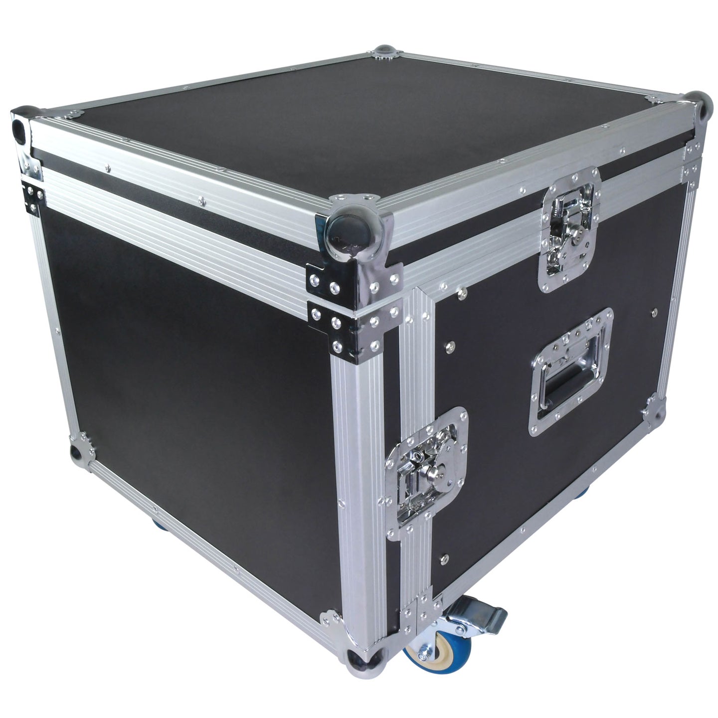 Citronic 8U 19" rack case with wheels