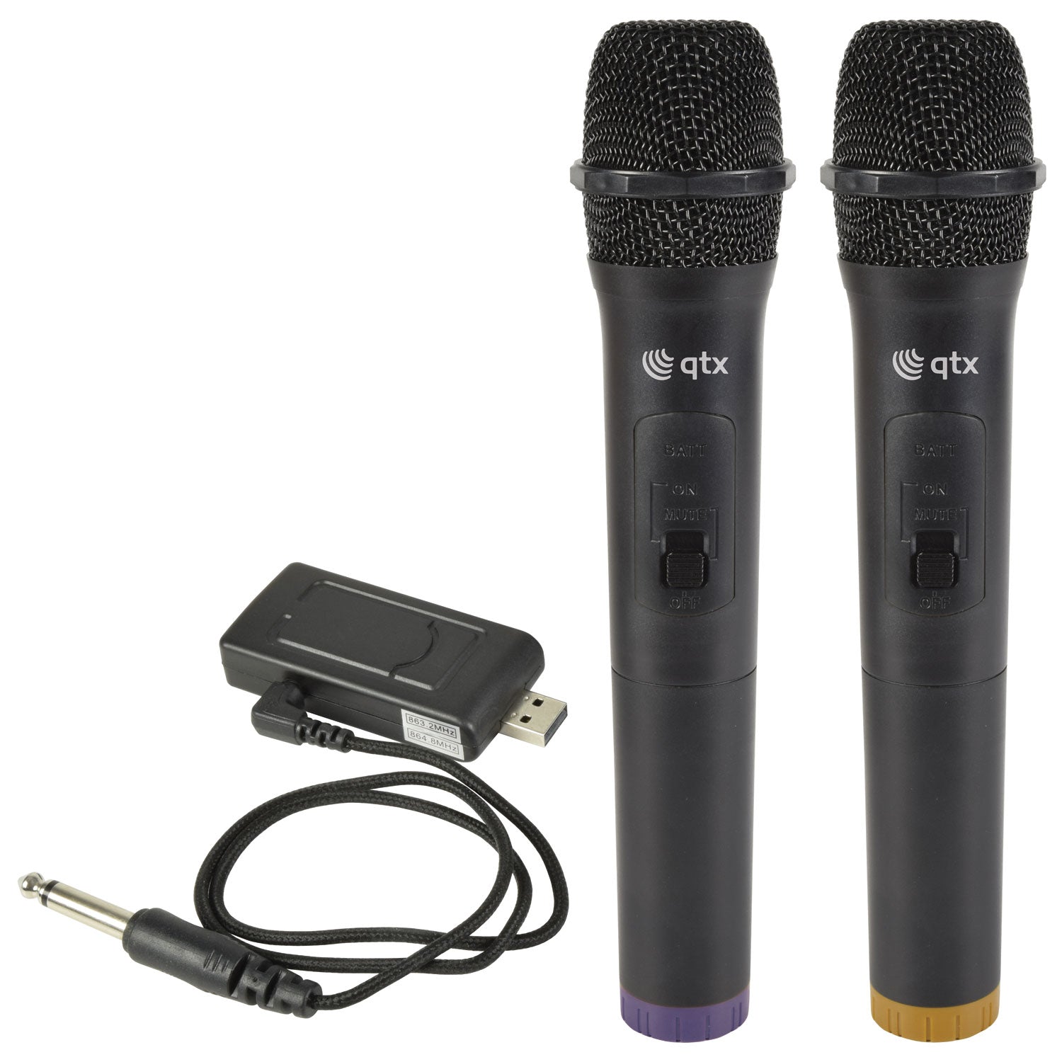 QTX U-MIC Dual Handheld UHF System 863.2+864.8MHz