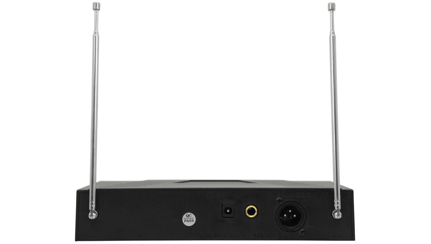 QTX VHF dual handheld wireless system - 173.8 + 174.8MHz - view 2