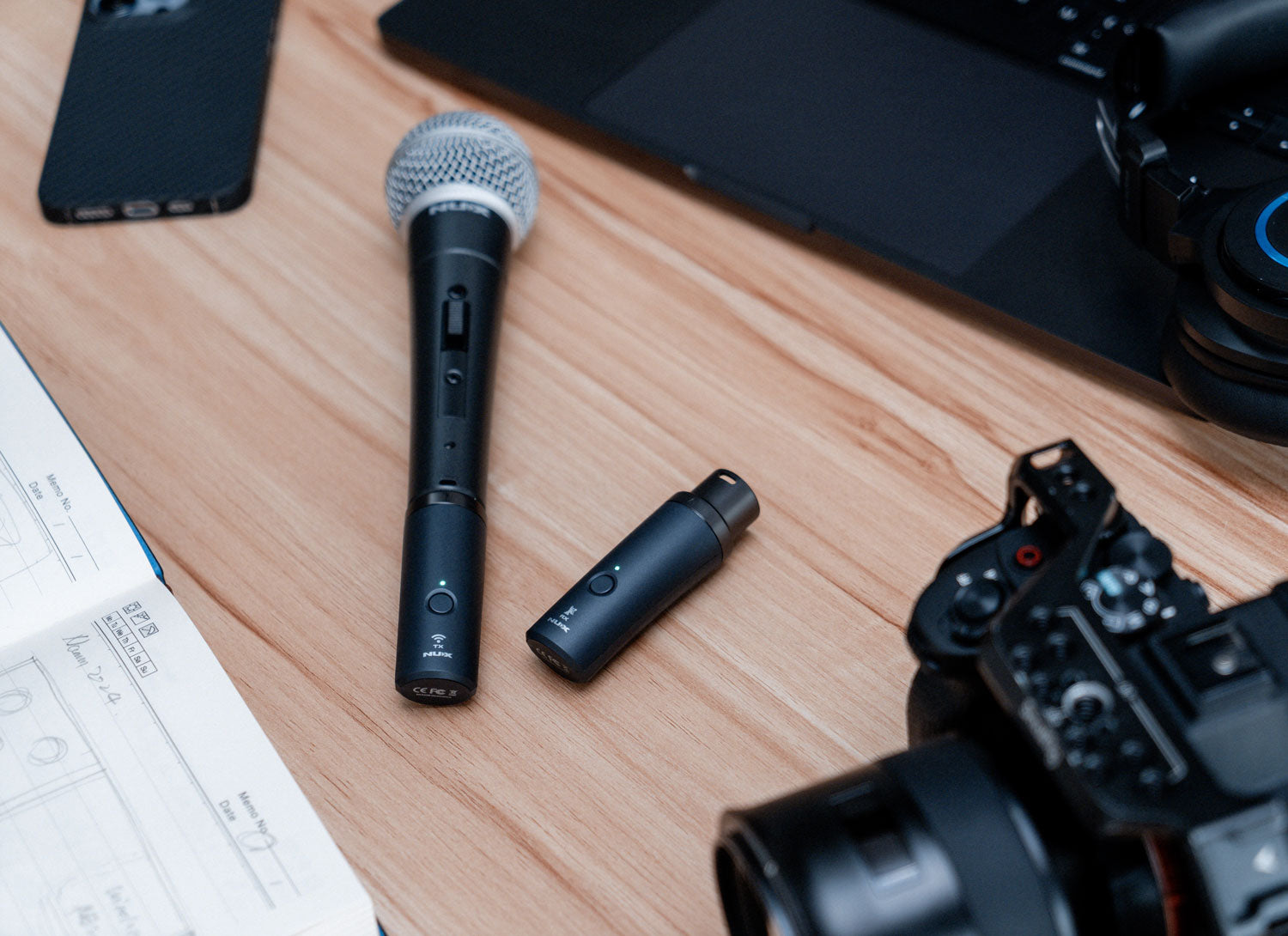 NU-X B-3RC Rechargeable Wireless XLR Mic System 2.4GHz - view 12