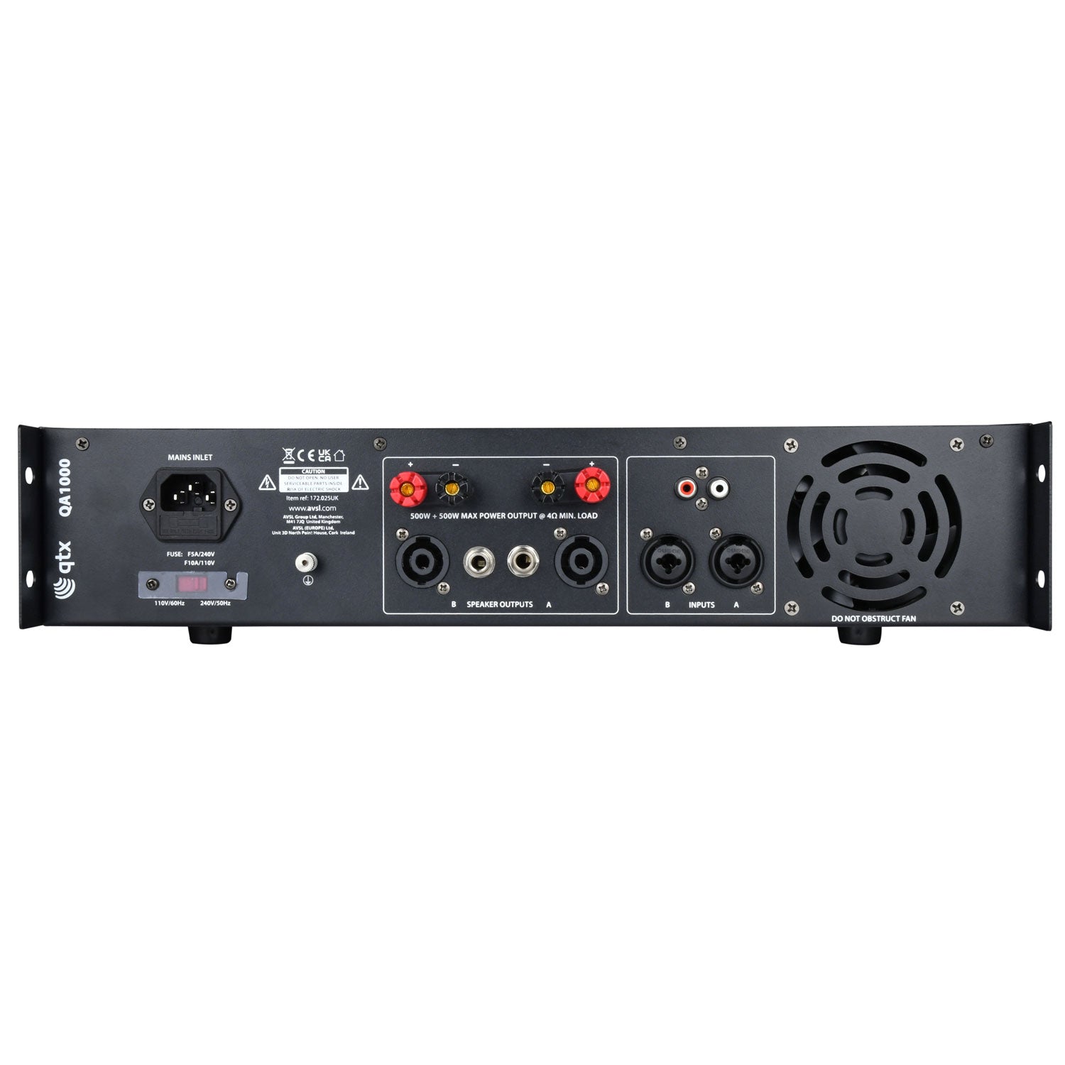 QTX QA1000 Power Amplifier - view 3