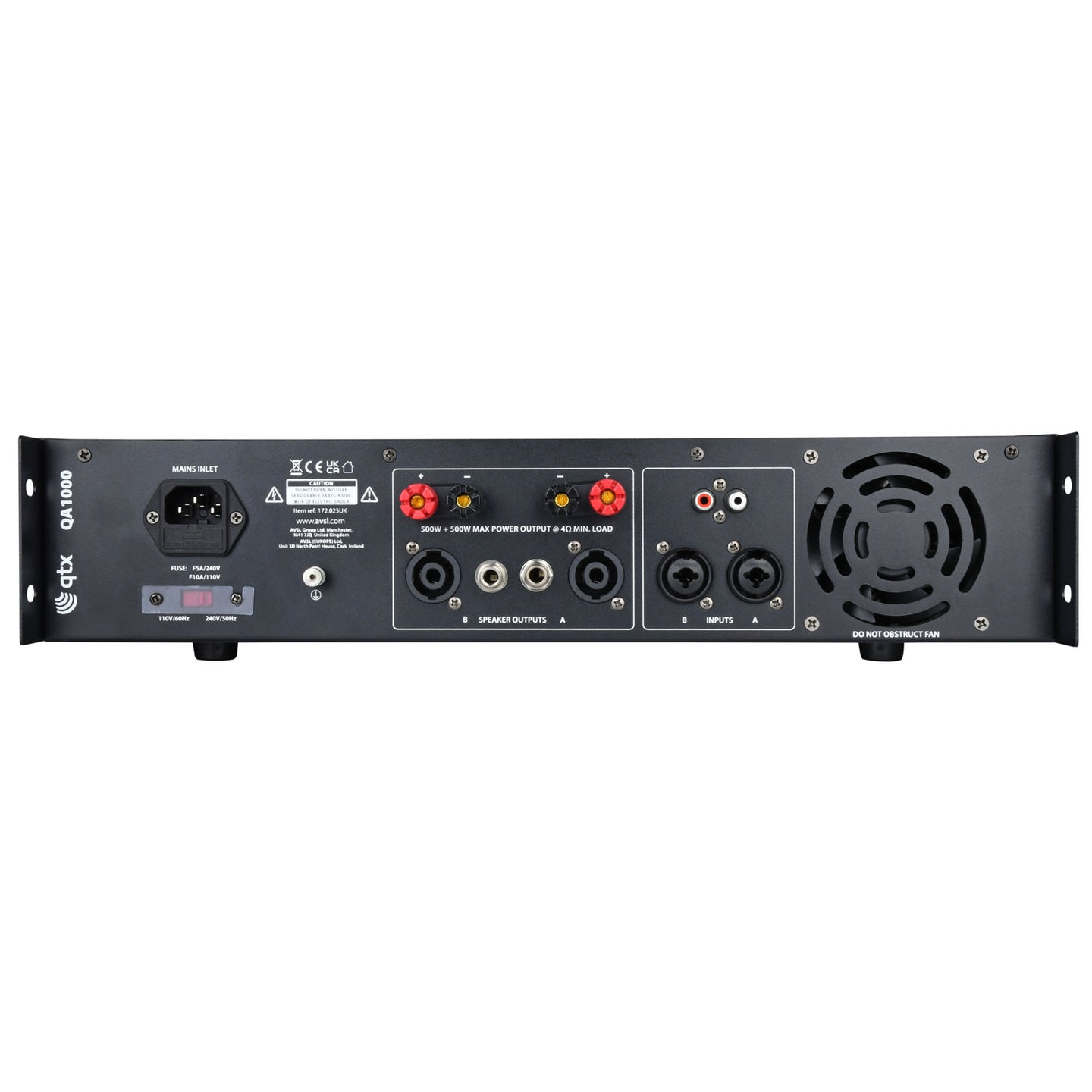 QTX QA1000 Power Amplifier - view 3