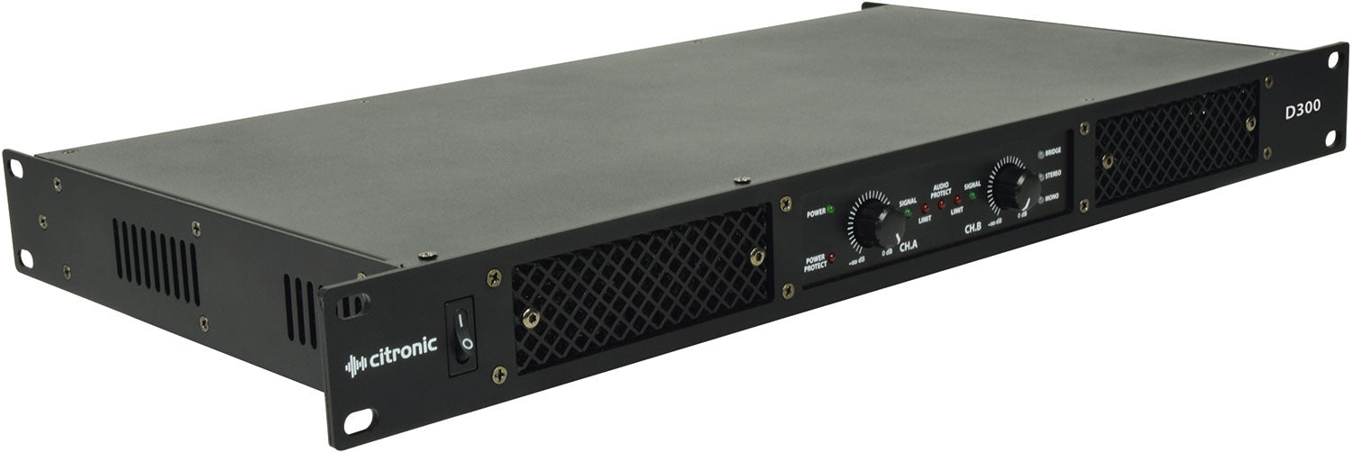 Citronic D300 Class-D Amplifier 2 x 150Wrms - view 2