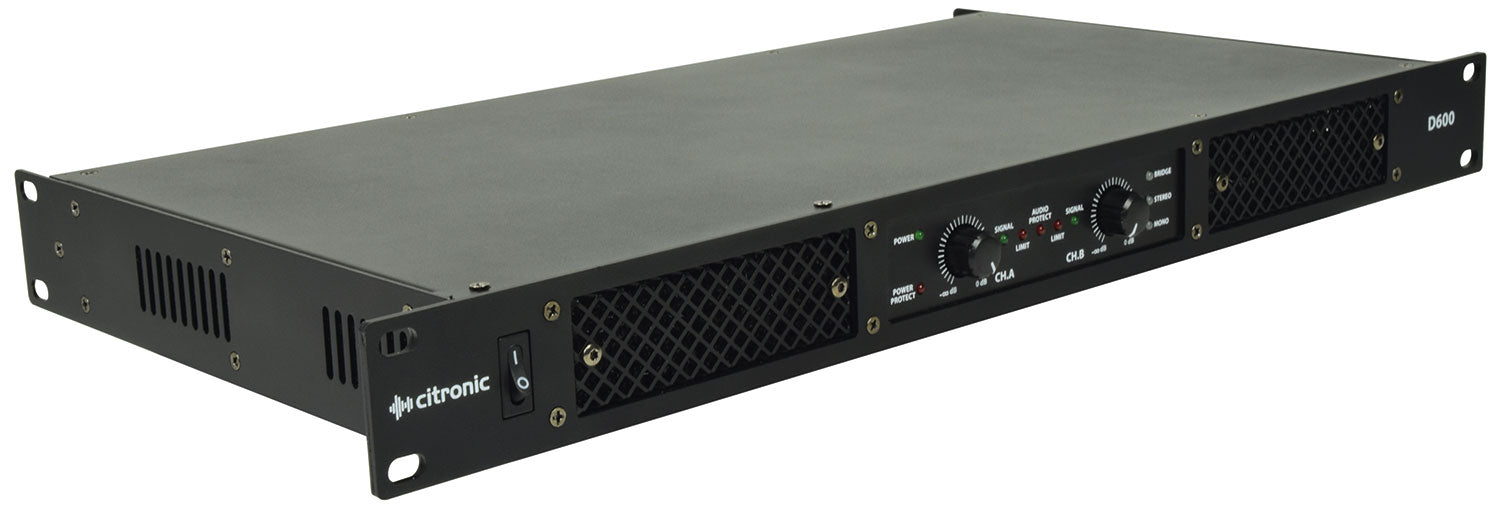 Citronic D600 Class-D Amplifier 2 x 300Wrms - view 3
