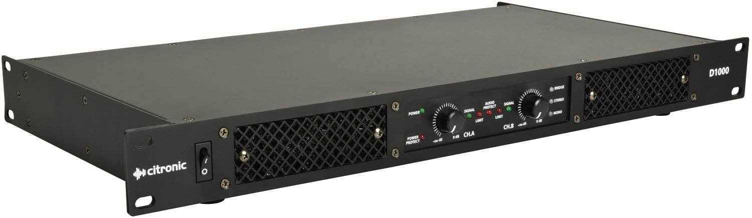Citronic D1000 Class-D Amplifier 2 x 500Wrms - view 3
