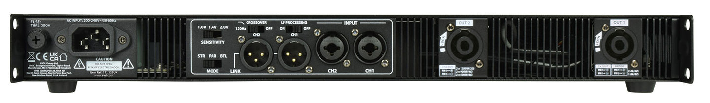 Citronic H2400 Hybrid Amp 2x900W @ 4ohm - view 3
