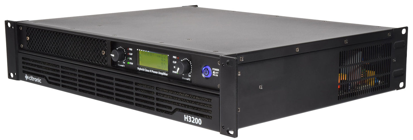 Citronic H3200 Hybrid Amp 2x1200W @4ohm - view 3