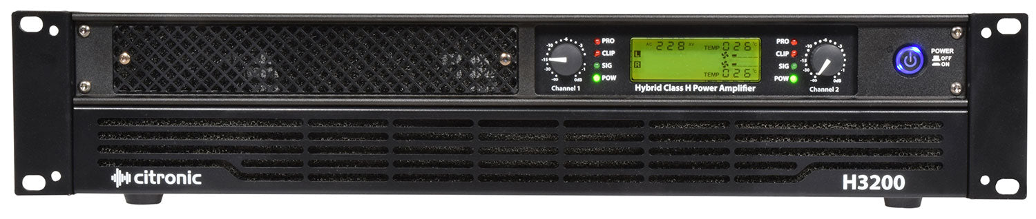 Citronic H3200 Hybrid Amp 2x1200W @4ohm
