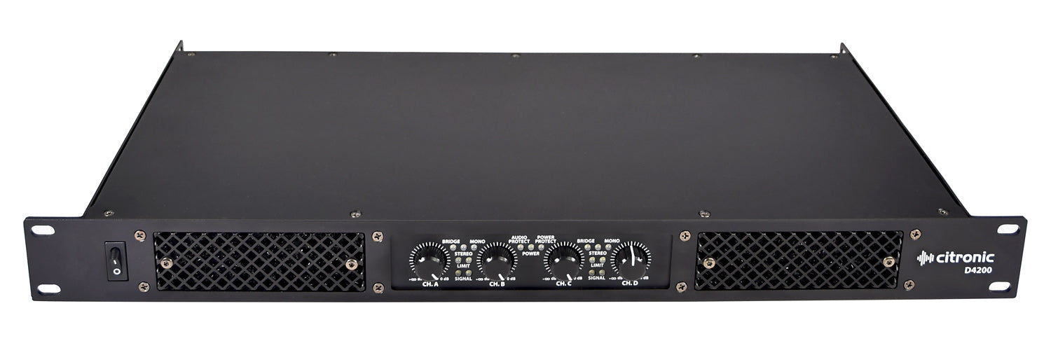 Citronic D4200 Quad Amplifier 4 x 200Wrms - view 8