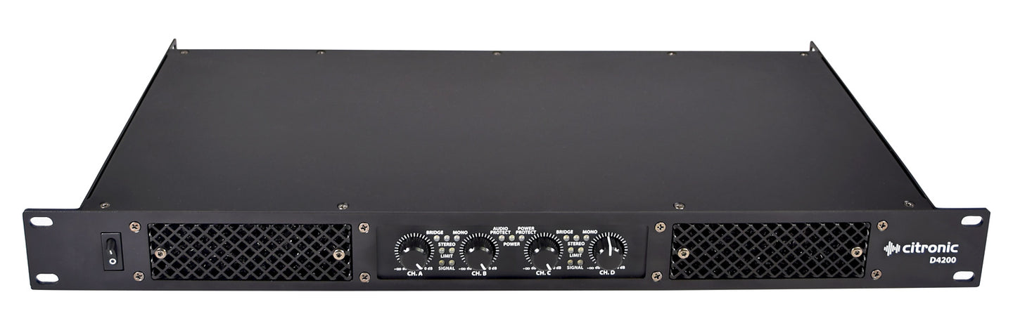 Citronic D4200 Quad Amplifier 4 x 200Wrms - view 8