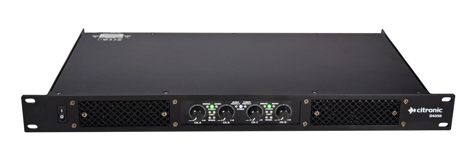 Citronic D4350 Quad Amplifier 4 x 350Wrms - view 2