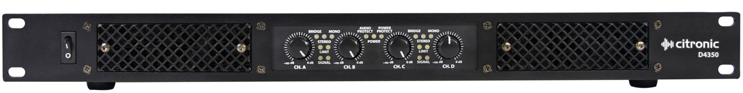 Citronic D4350 Quad Amplifier 4 x 350Wrms