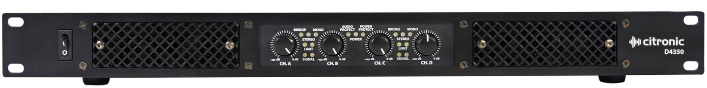 Citronic D4350 Quad Amplifier 4 x 350Wrms