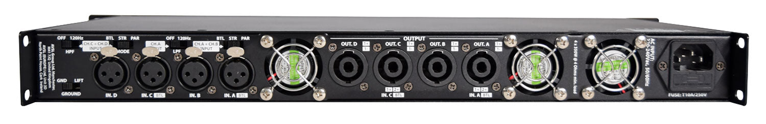 Citronic D4350 Quad Amplifier 4 x 350Wrms - view 4