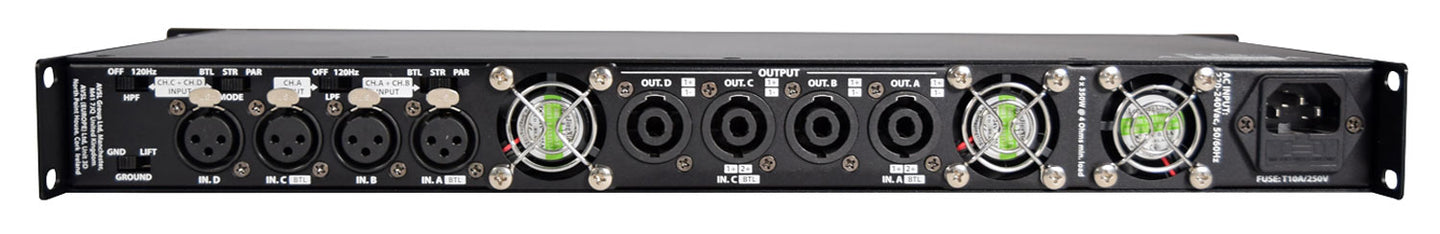 Citronic D4350 Quad Amplifier 4 x 350Wrms - view 4
