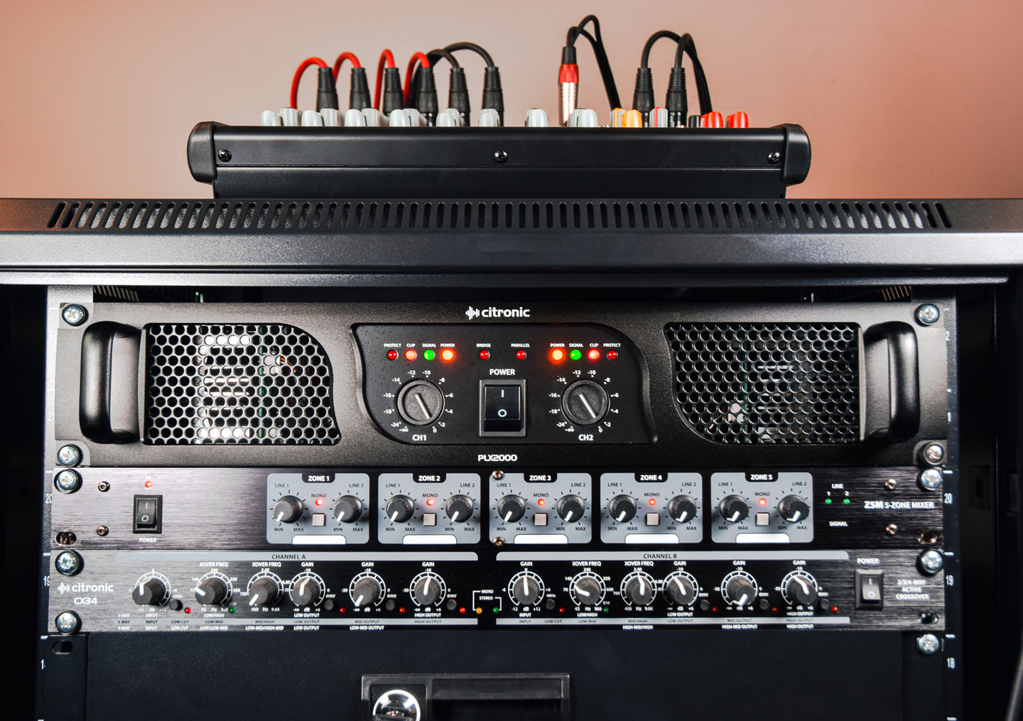 Citronic PLX2000 power amplifier, 2 x 700W @ 4 Ohms - view 3