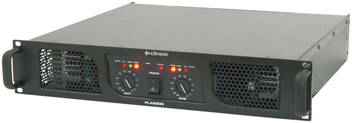 Citronic PLX2800 power amplifier, 2 x 1050W @ 4 Ohms - view 3