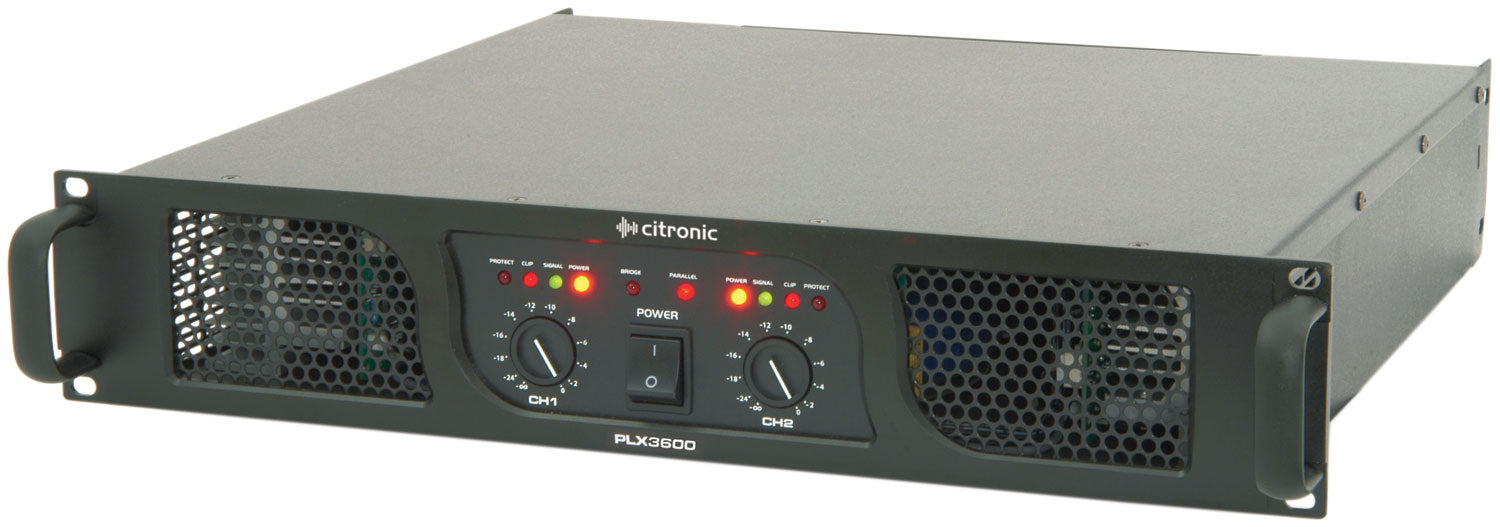 Citronic PLX3600 power amplifier, 2 x 1350W @ 4 Ohms - view 2