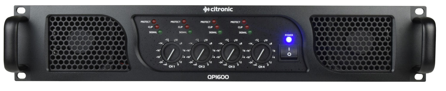 Citronic QP1600 quad power amp 4 x 400W