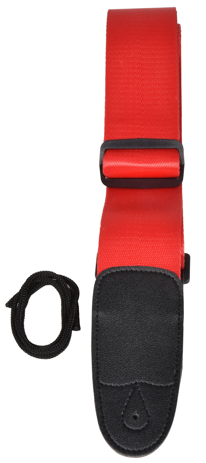 Chord Guitar Strap Webbing Red - view 2