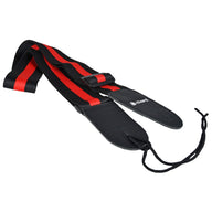 Chord Guitar Strap Webbing Black & Red