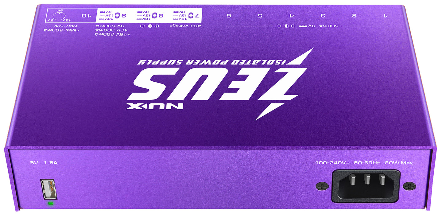 NU-X Zeus Guitar Pedal Power Supply - view 4