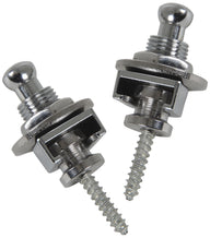 Chord Set of 2 strap locks for guitar - chrome
