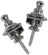 Chord Set of 2 strap locks for guitar - chrome