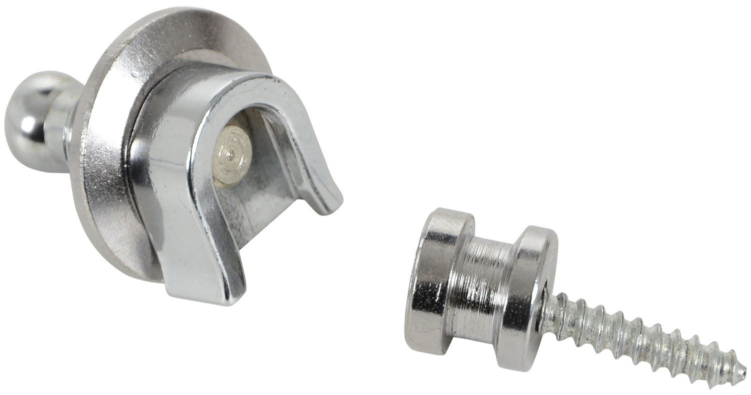 Chord Set of 2 strap locks for guitar - chrome - view 4