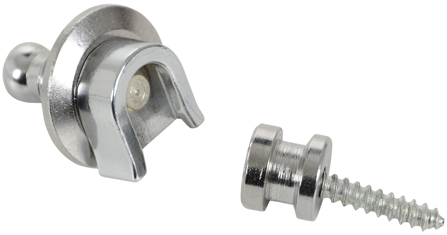Chord Set of 2 strap locks for guitar - chrome - view 4