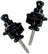 Chord Set of 2 strap locks for guitar - black
