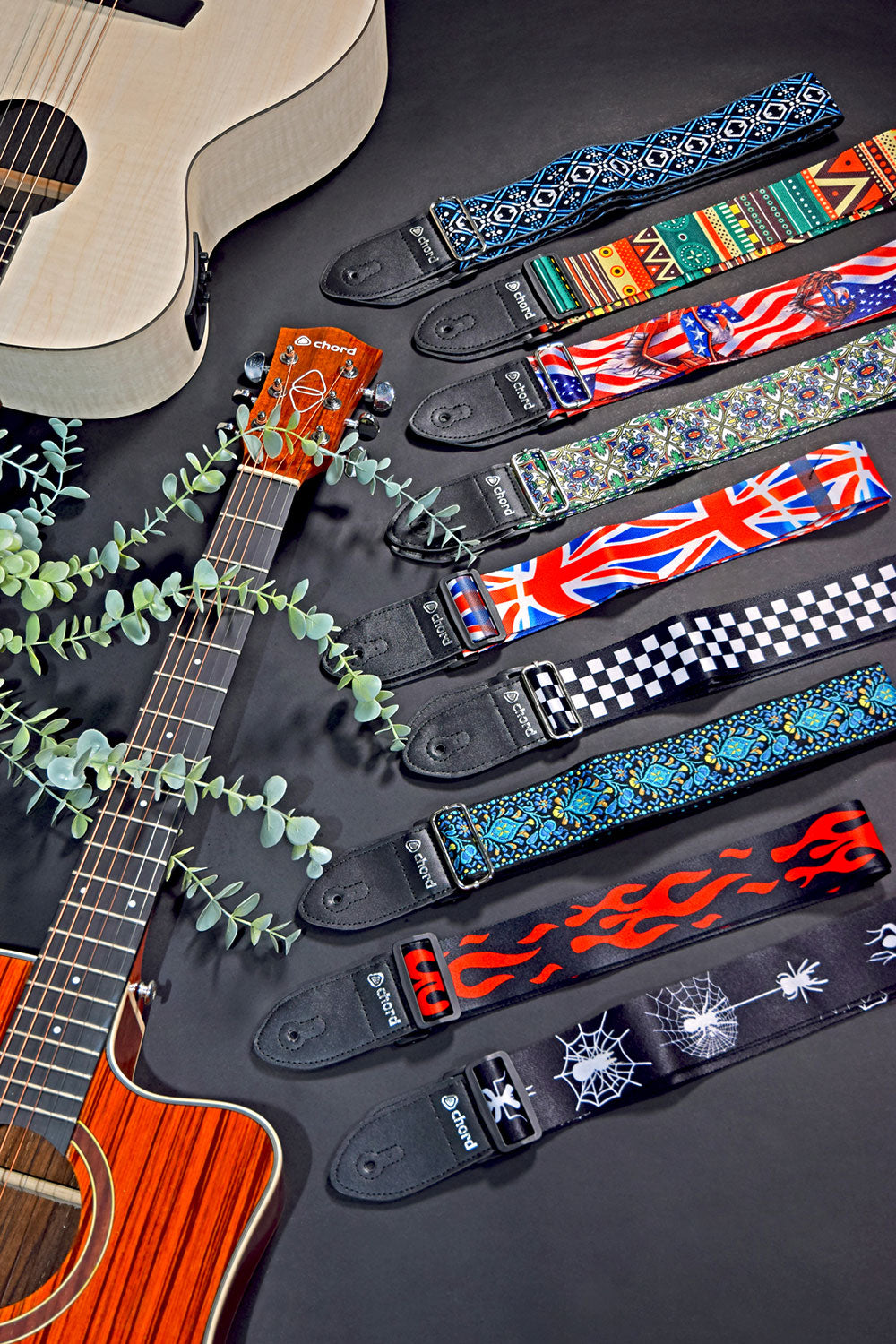 Chord Blue Jacquard Deluxe Guitar Strap - view 2