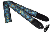 Chord Blue Floral Deluxe Guitar Strap