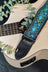 Chord Blue Floral Deluxe Guitar Strap - view 4