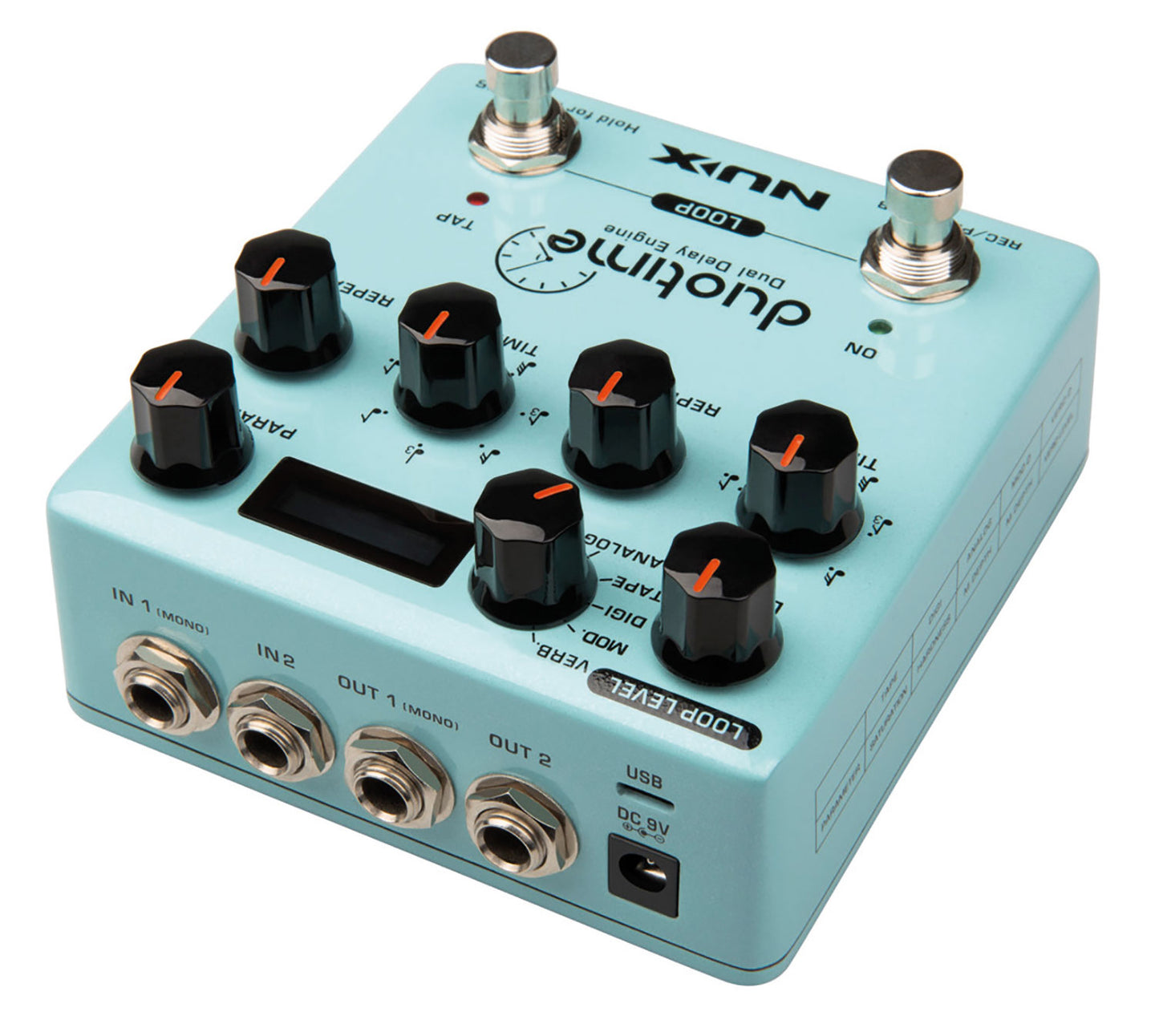 NU-X Duo Time Dual Delay Pedal - view 5