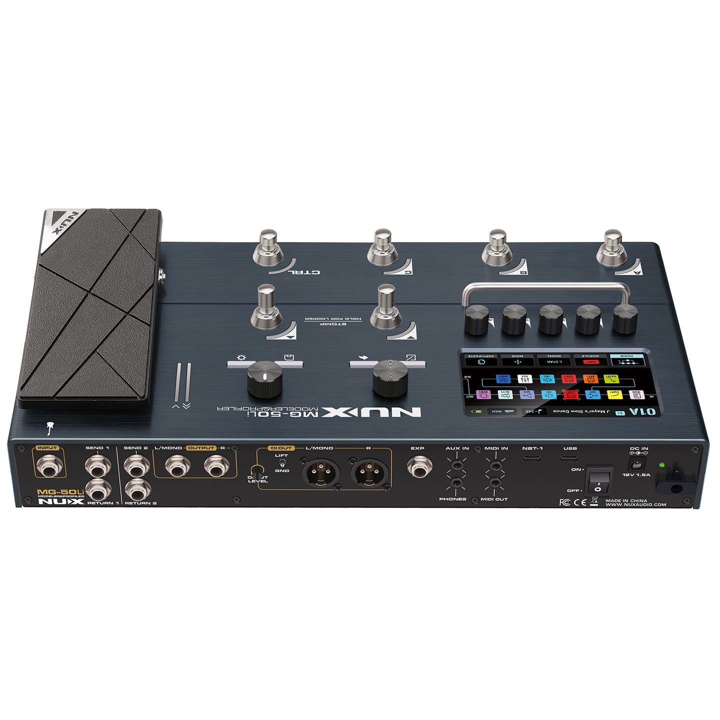 NU-X MG-50li Guitar Multi-FX Dark Blue - view 5
